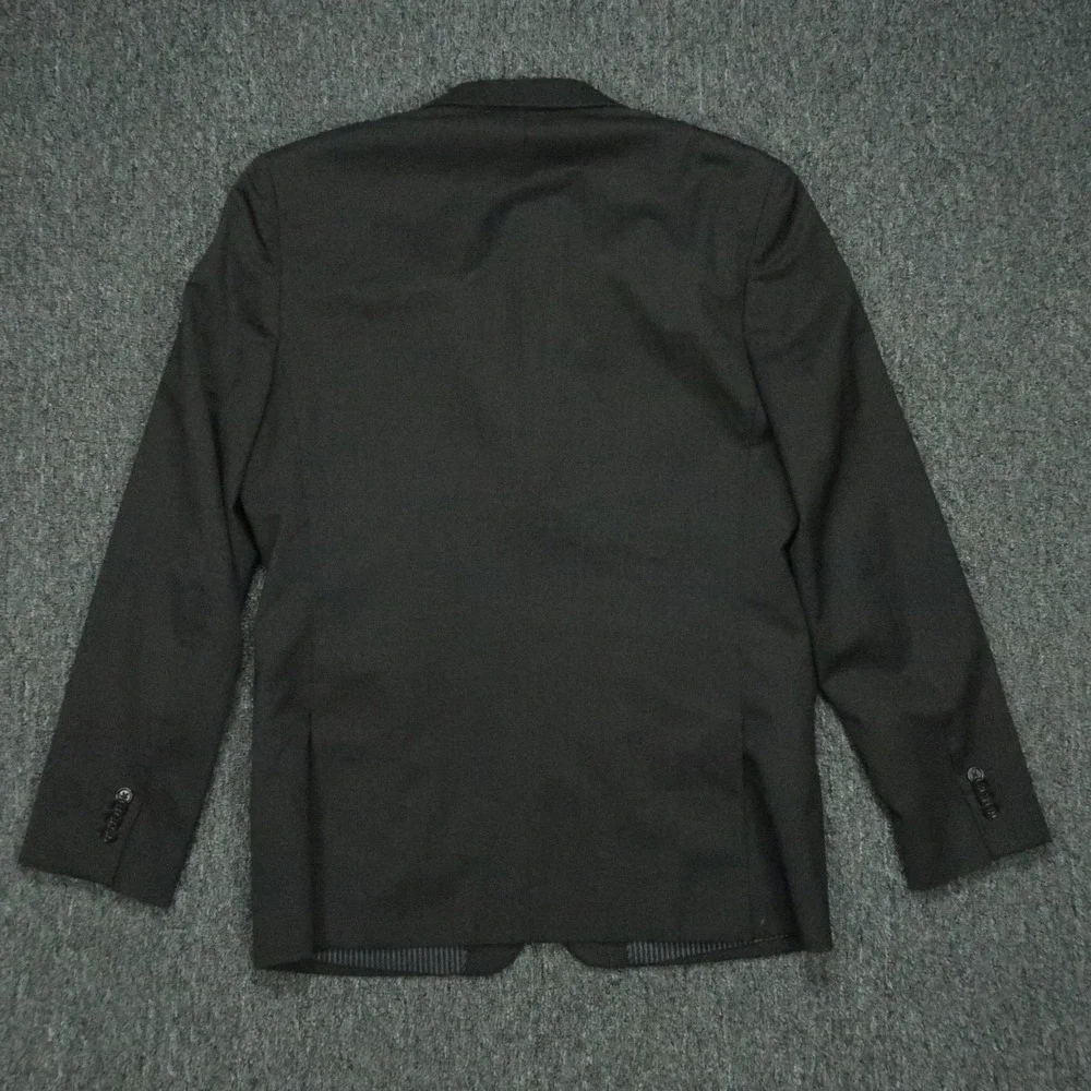 Banana Republic‎ Blazer Men 42L Dark Charcoal Wool Slim Fit Sport Coat